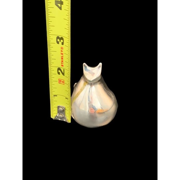 MidCentury Gunnar Cyren Dansk Paperweight Kitty CAT Silver Plate Collectible - Picture 4 of 6